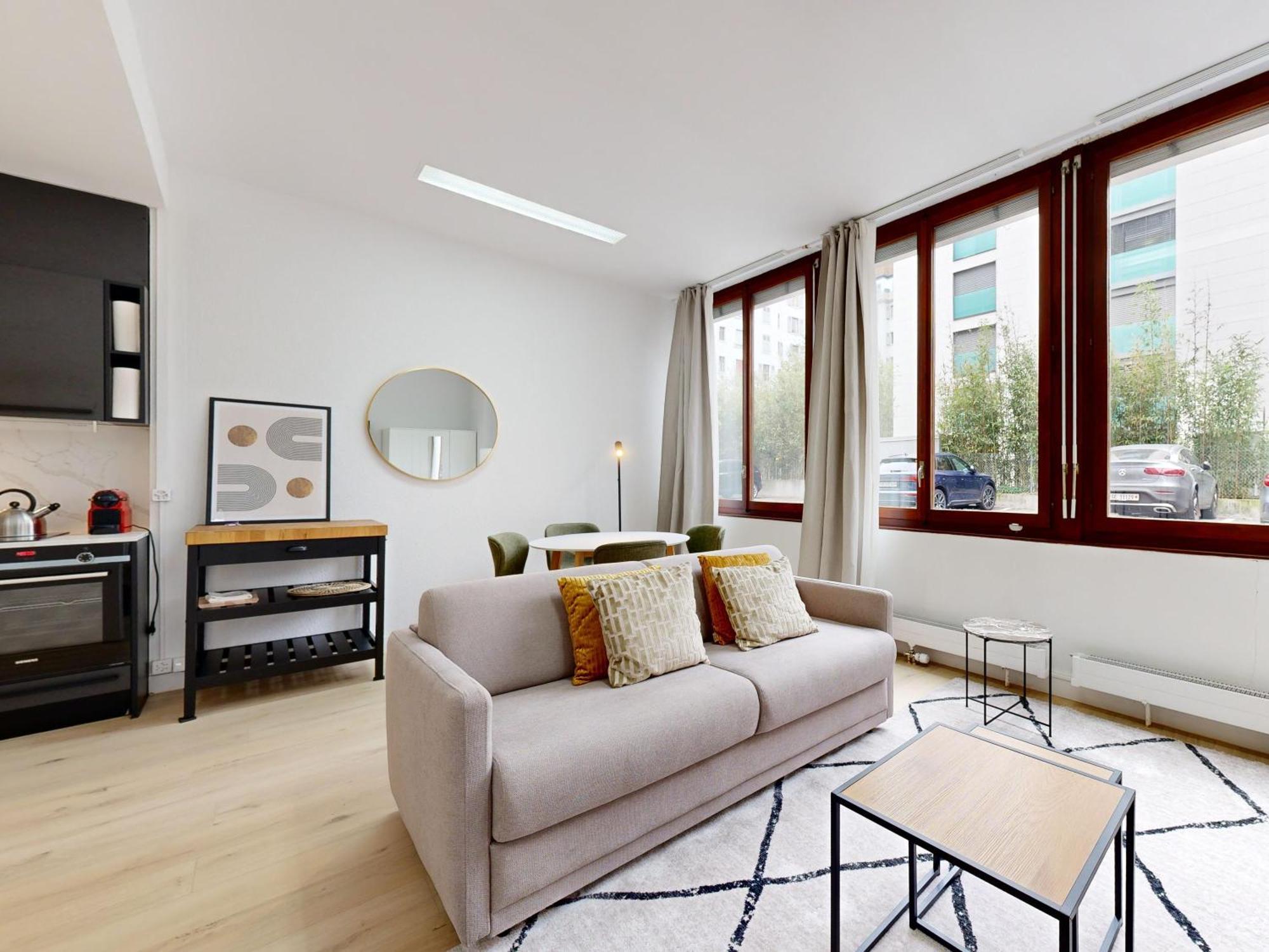 Bright Studio In Champel Appartement